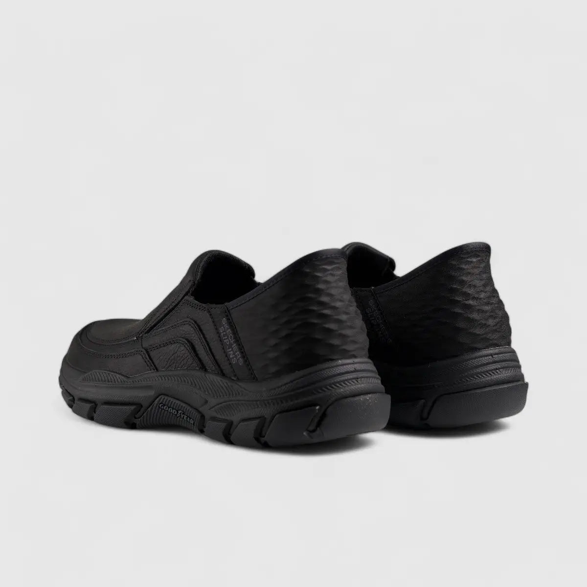 Skechers Comfort Slip Ons Black 204810 Slip-ons | familyshoecentre
