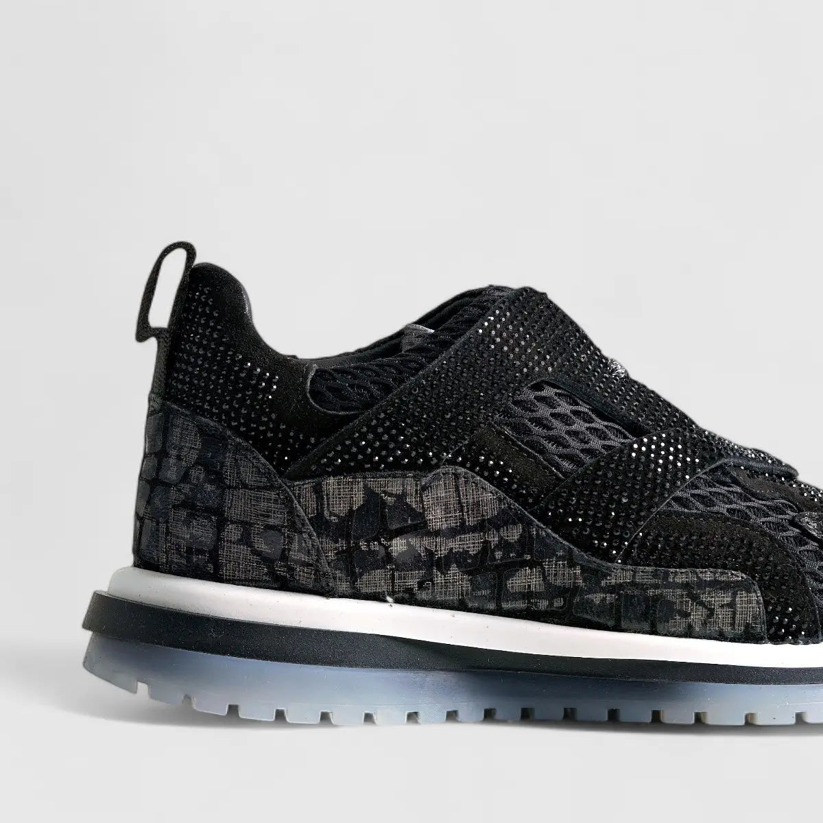 Eternal Ladies Leather Sneaker Black 1703242 Sneakers | familyshoecentre