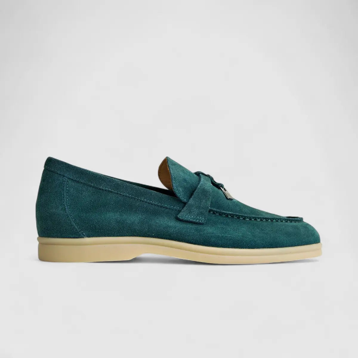 Bulletti Ladies Suede Loafer W2406080 Blue BL3 Loafers | familyshoecentre