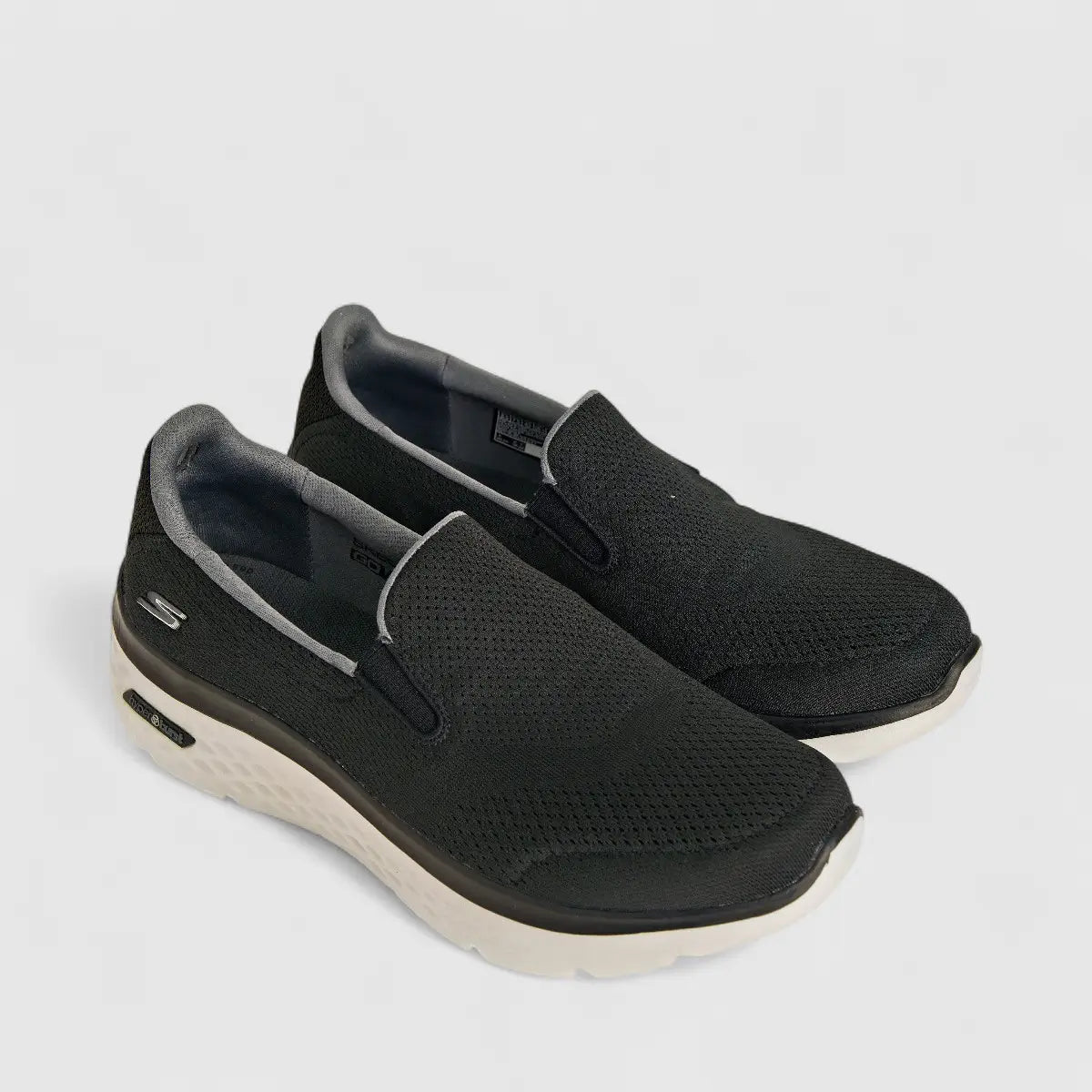 Skechers Men's Comfort Slip On Go Walk Hyper Burst Saunter 216188 Black SM125