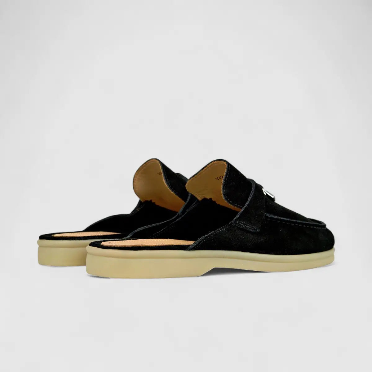 Bulletti Ladies Suede Charm Mule W2406083 Black BL1 LADIES FLATS | familyshoecentre