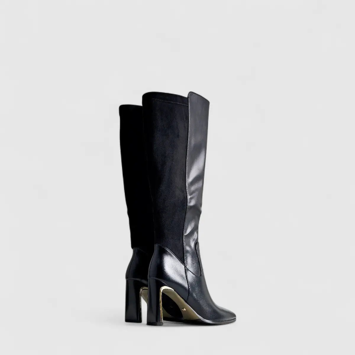 Bulbul Heel Long Boot Black CAR5036