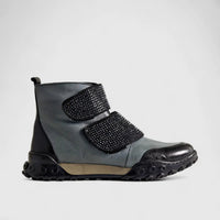 Karyoka Comfort Leather Boots 3556 Grey Boots | familyshoecentre