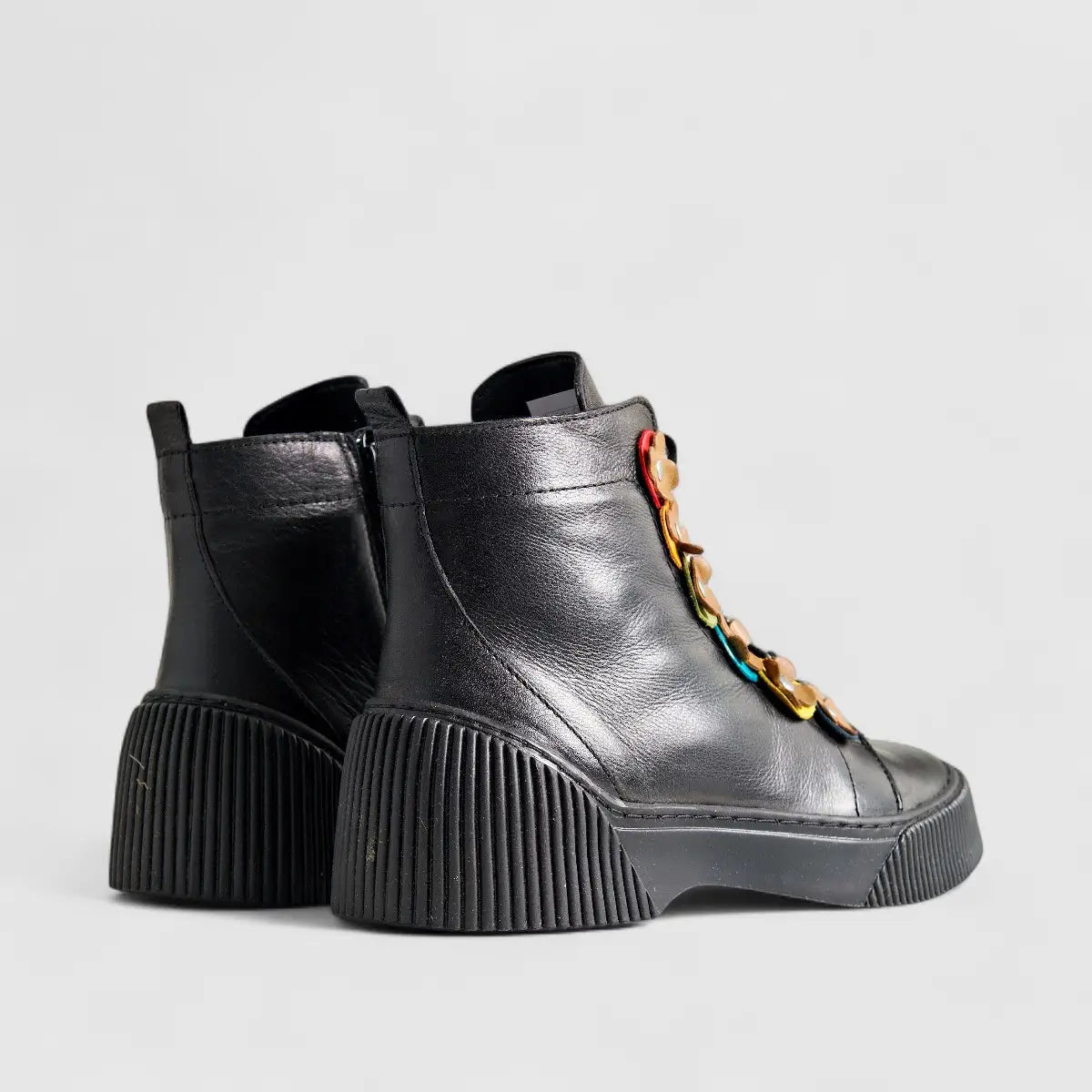 Karyoka Comfort Leather Boots 3120 Black Boots | familyshoecentre