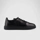 Formales Lace Up Leather Sneaker Black Tokyo 4289 Sneakers | familyshoecentre