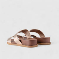 Edith Comfort Slide Sandals Rosegold 01374 Sandals | familyshoecentre
