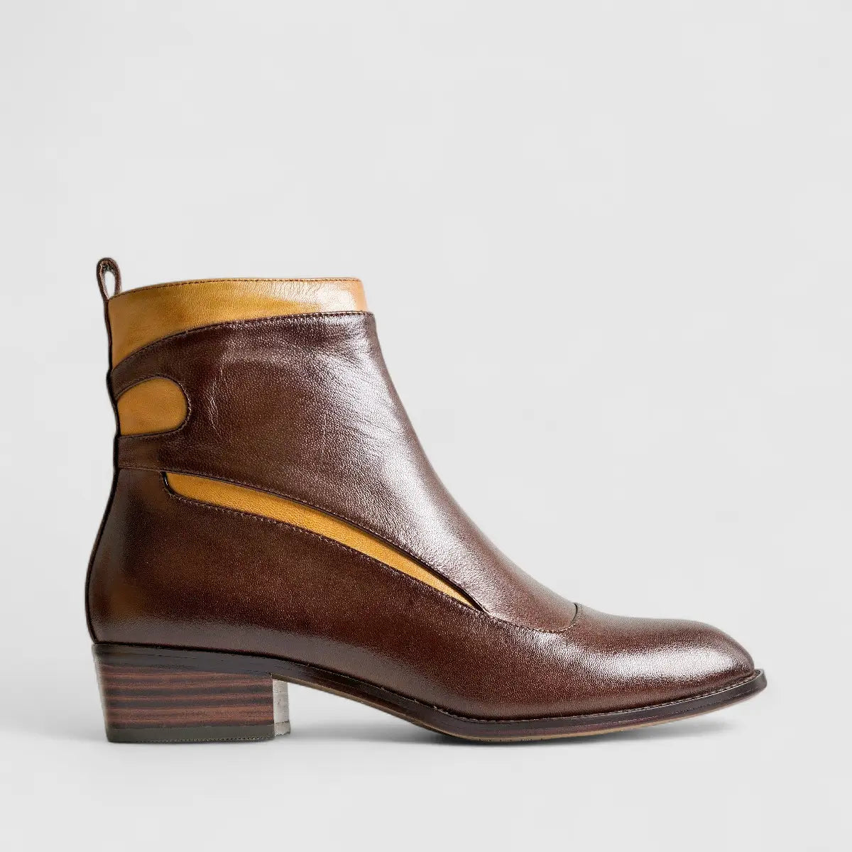 Bulbul Leather Ankle Boot Coffee HA2502 Boots | familyshoecentre