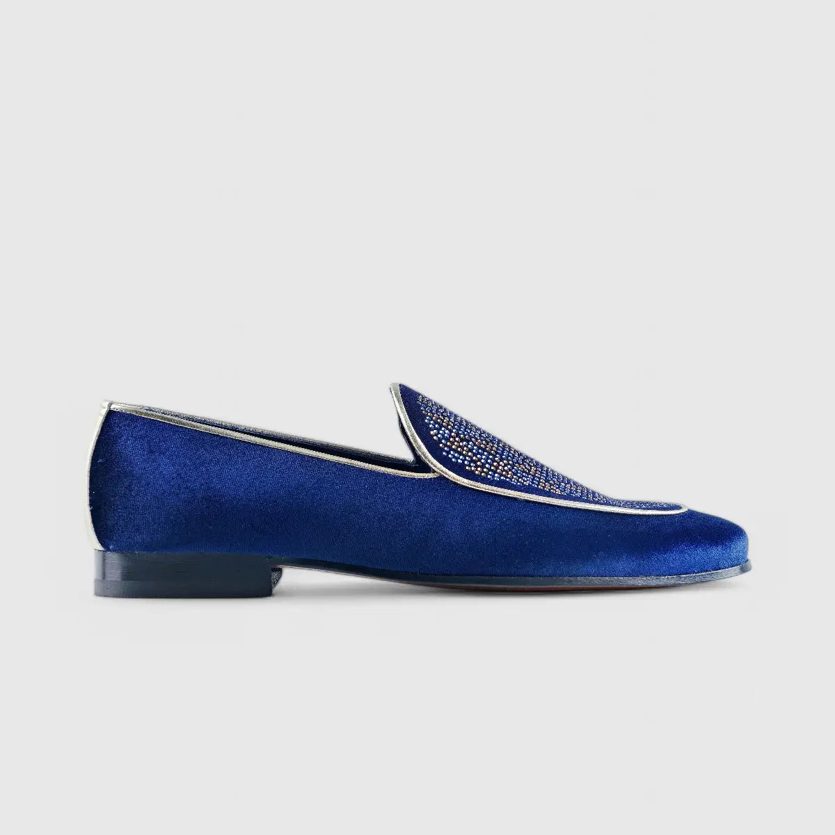 Elitto Bling Dress Loafers 7342 Navy Loafers | familyshoecentre