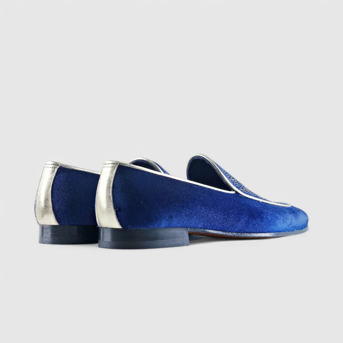 Elitto Bling Dress Loafers 7342 Navy Loafers | familyshoecentre