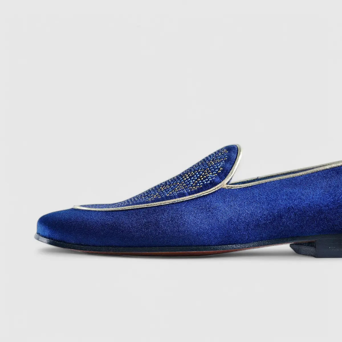 Elitto Bling Dress Loafers 7342 Navy Loafers | familyshoecentre