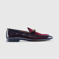 Elitto Dress Loafers 11457 Burgandy Loafers | familyshoecentre