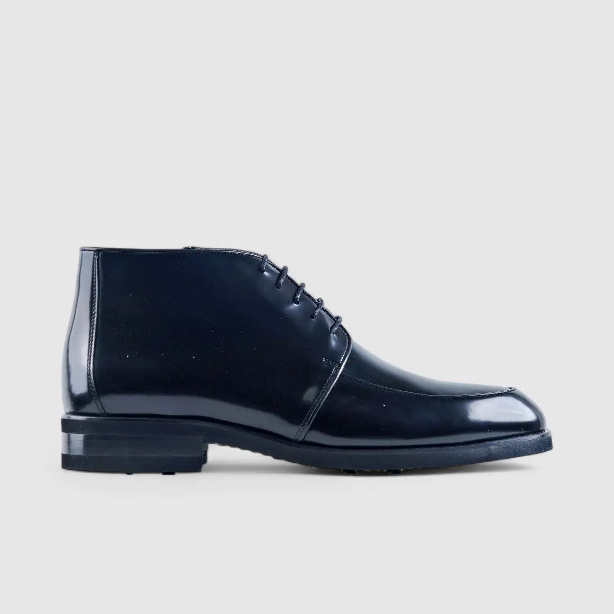Enrico Cavalli Dress Lace Up Ankle Boot 6882 Black Hi Shine Oxfords | familyshoecentre
