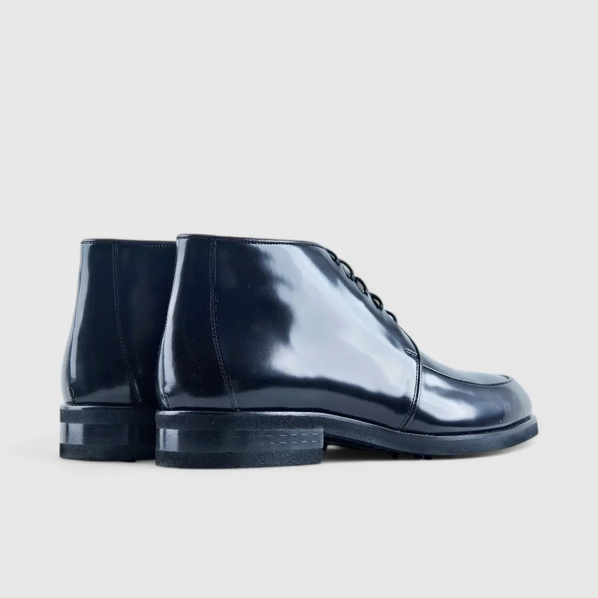 Enrico Cavalli Dress Lace Up Ankle Boot 6882 Black Hi Shine Oxfords | familyshoecentre