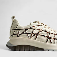 Eternal Ladies Leather Sneaker Beige Print 1763057 Sneakers | familyshoecentre