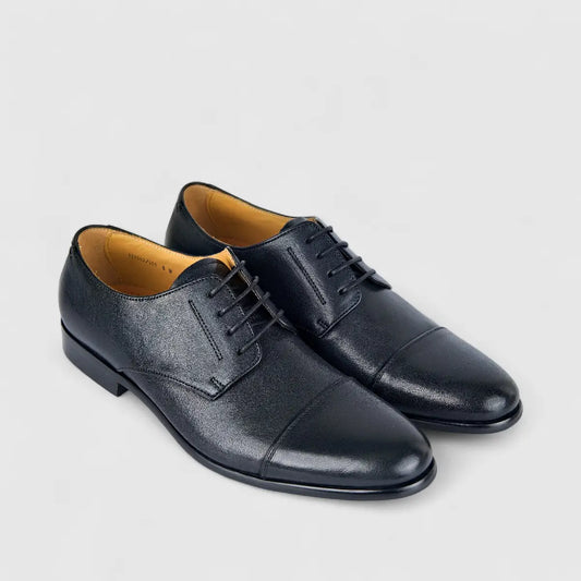 Florsheim Men's Derby Toe Cap Centurion Cap 121562/001 Black FL18