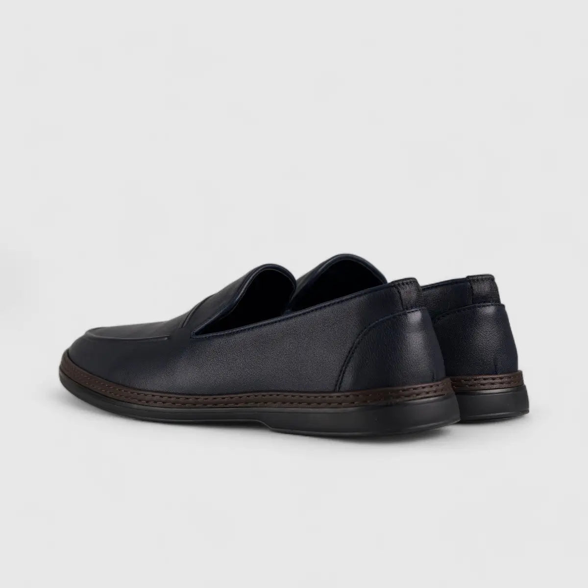 Formales Leather Loafers Navy 2173A-6