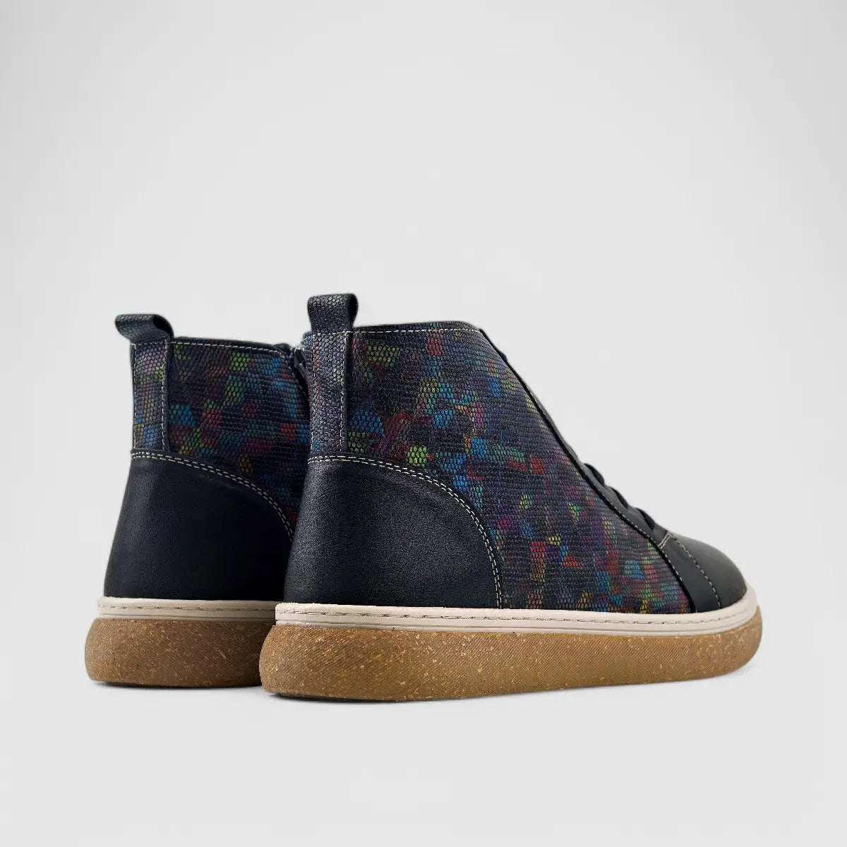 Dimato Leather Casual Boot Black Multi 003.1216 Boots | familyshoecentre