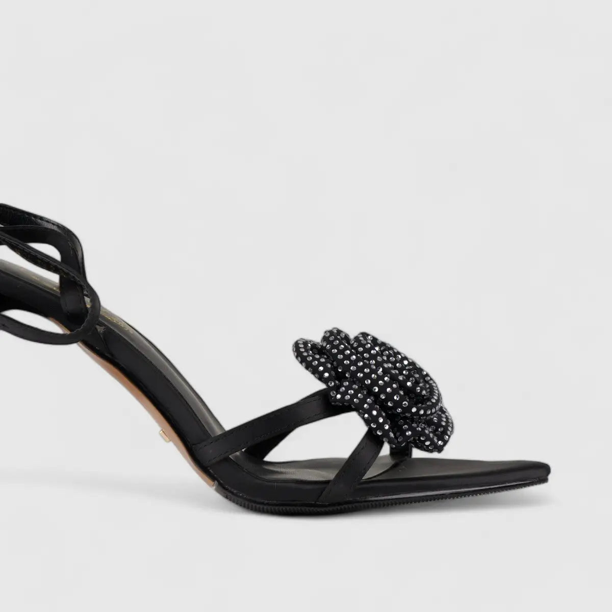 Bulbul Stiletto Heel Sandal Black CAR5030 Heels | familyshoecentre