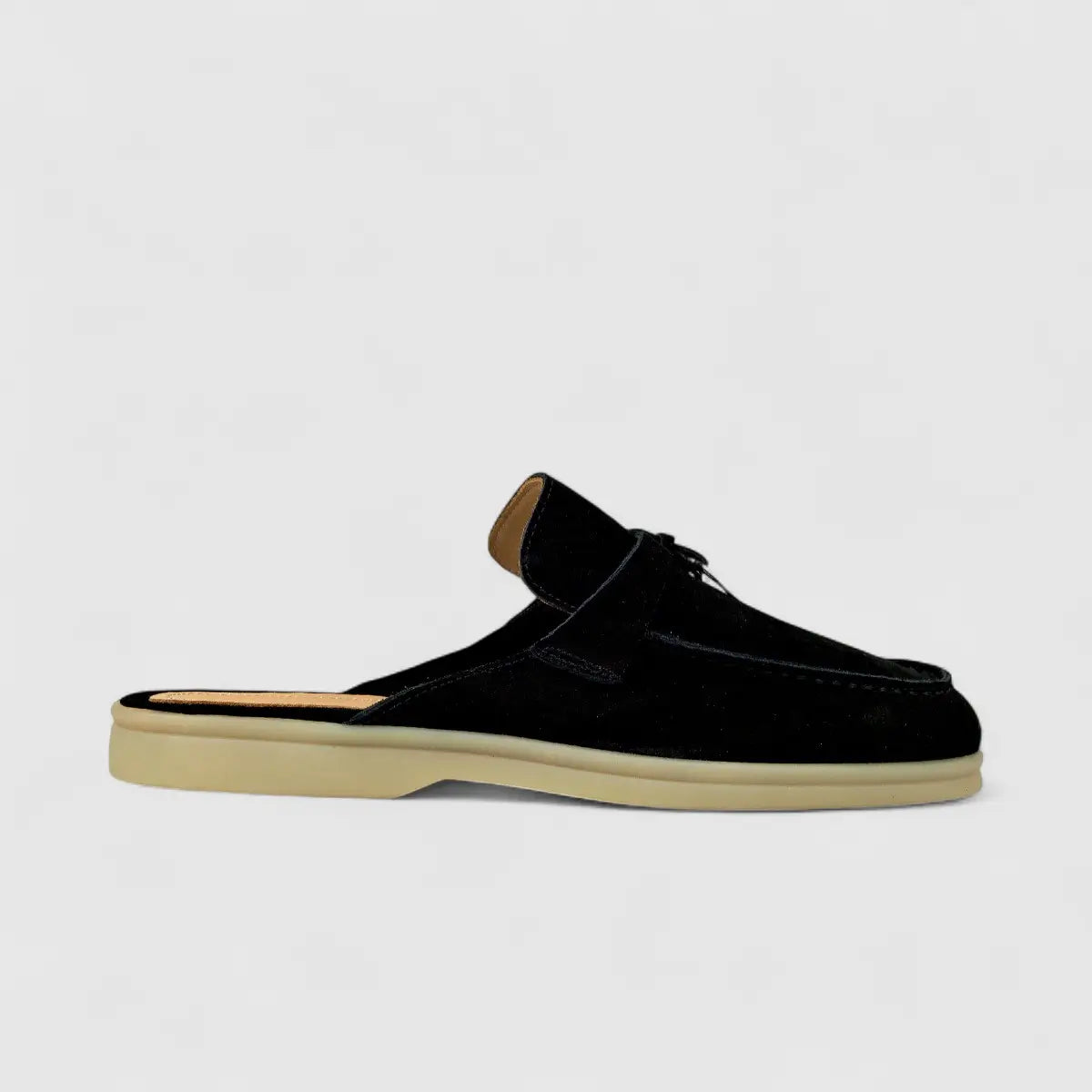 Bulletti Ladies Suede Charm Mule W2406083 Black BL1 LADIES FLATS | familyshoecentre