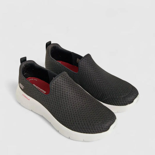 Skechers Men's Comfort Slip On Go Walk Flex 216483 Black Red SM113