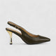Bulbul Slingback Heel Olive CAR5026 Heels | familyshoecentre