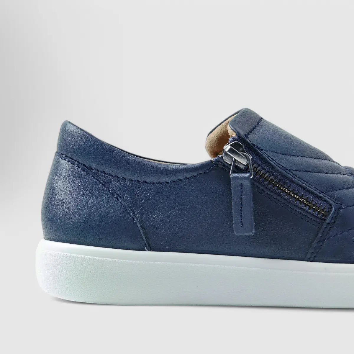Hotter Poppy Slip On Comfort Sneaker Navy Sneakers | familyshoecentre