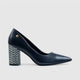 PC Dress Heel Court Shoe Black 10711