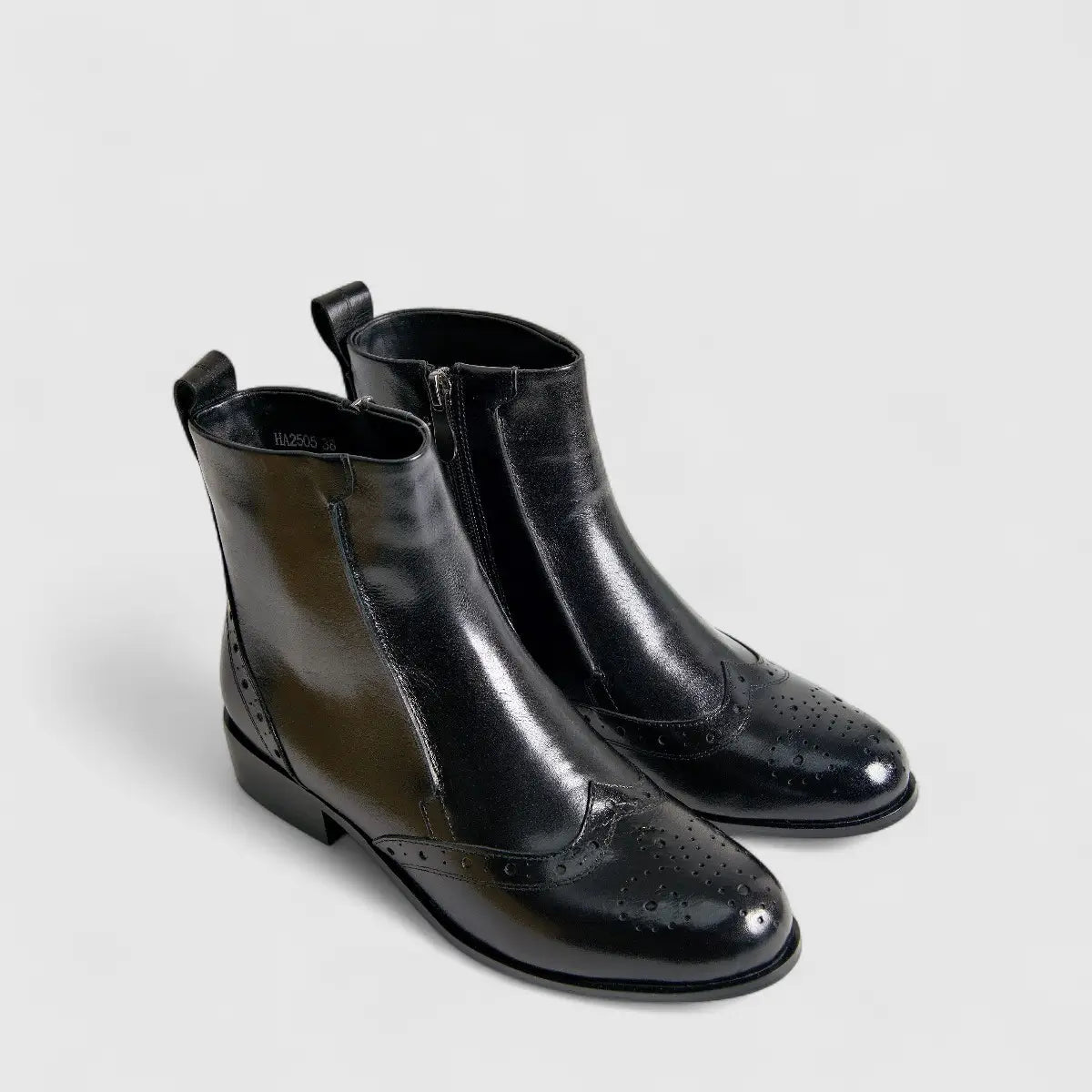 Bulbul Leather Ankle Boot Black HA2505