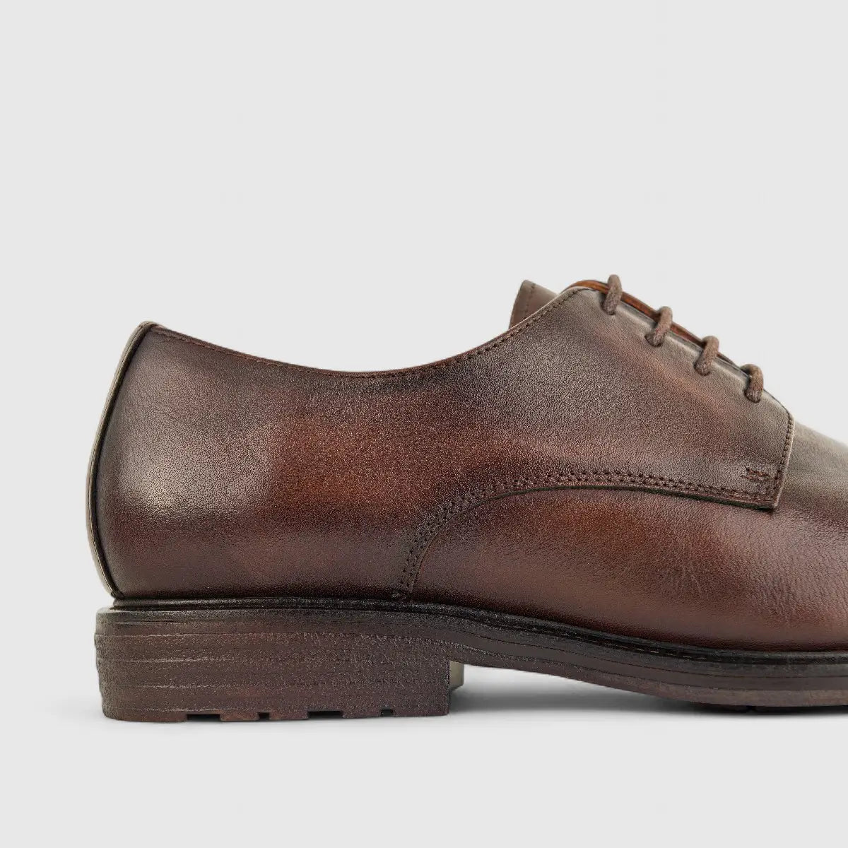 Babucci Men's Leather Lace Up K27050402-2C BAB012 Dark Brown