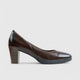 PC Dress Heel Court Shoe Brown 10647 Heels | familyshoecentre