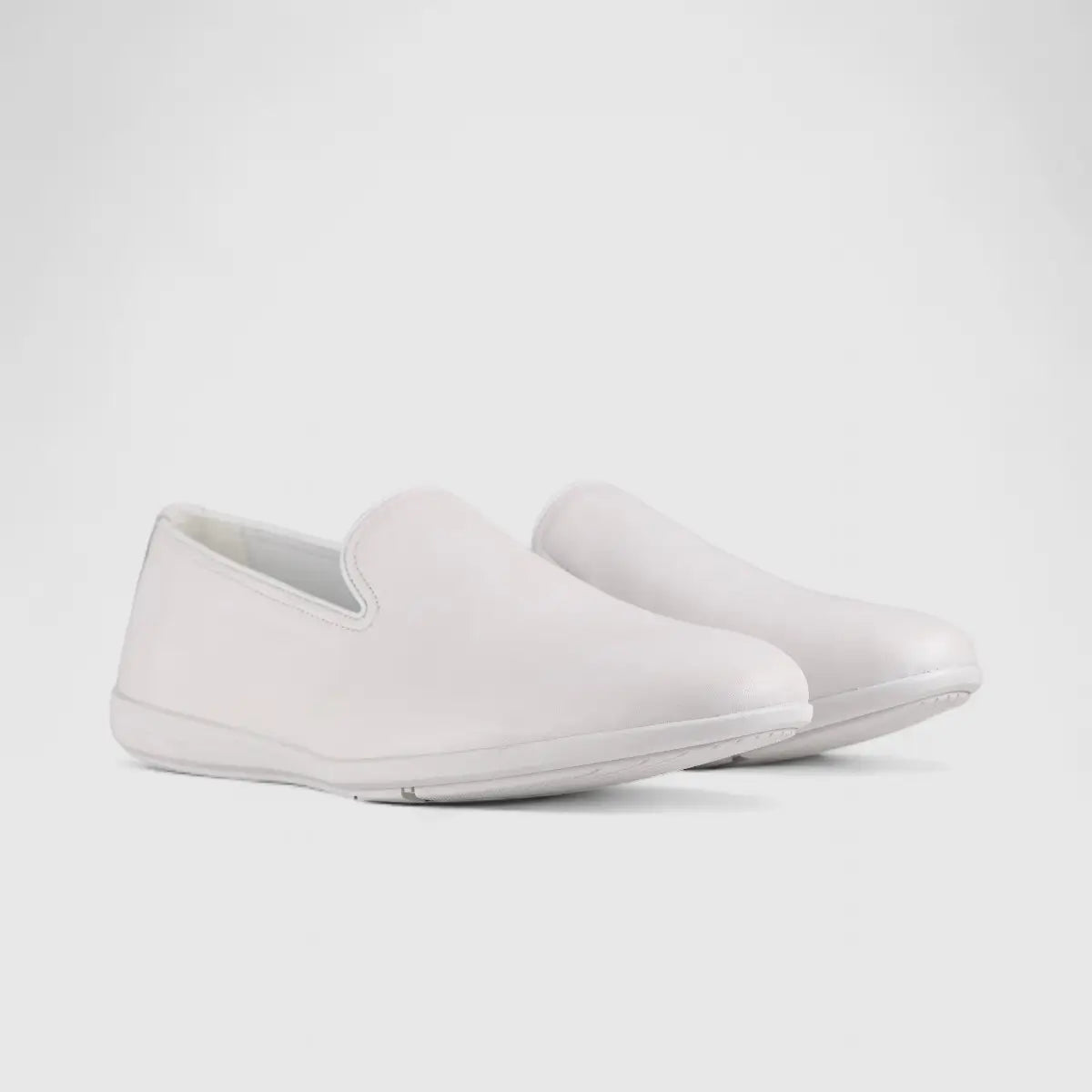 Formales Leather Loafers White 2142A-3 Loafers | familyshoecentre