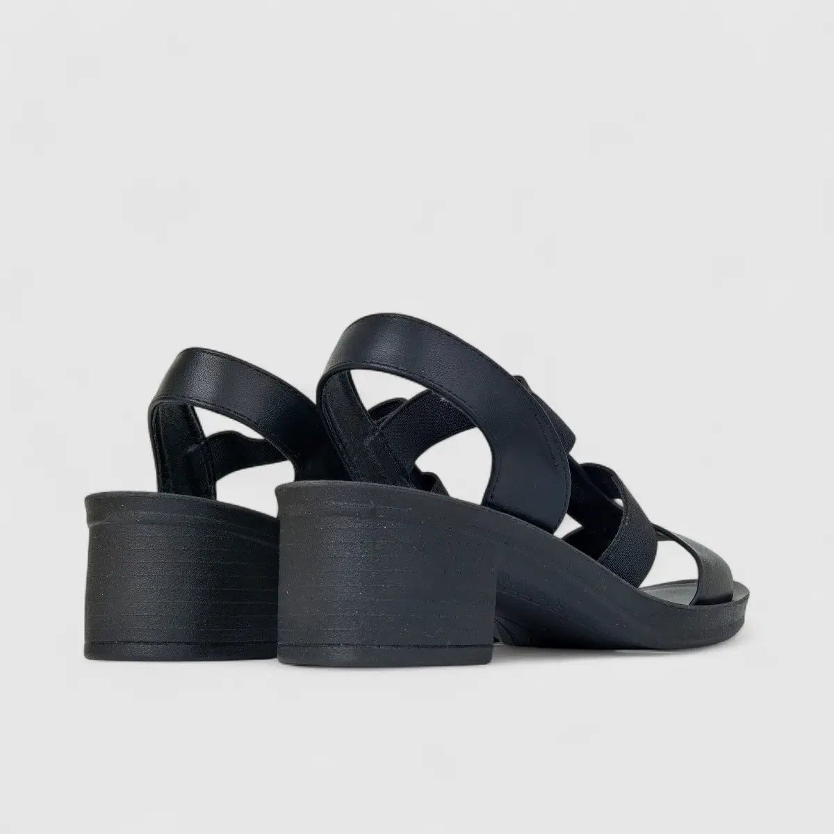 Hush Puppies Soft Style Ladies Block Heel Sandal Devana Mono SSL01559 Black SS367