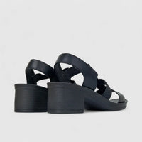 Hush Puppies Soft Style Ladies Block Heel Sandal Devana Mono SSL01559 Black SS367