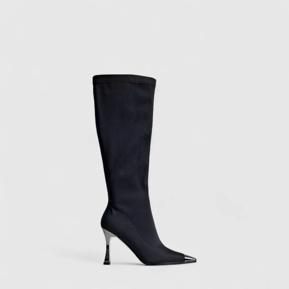 Bulbul Heel Long Boot Black CAR5037