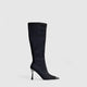 Bulbul Heel Long Boot Black CAR5037 Boots | familyshoecentre