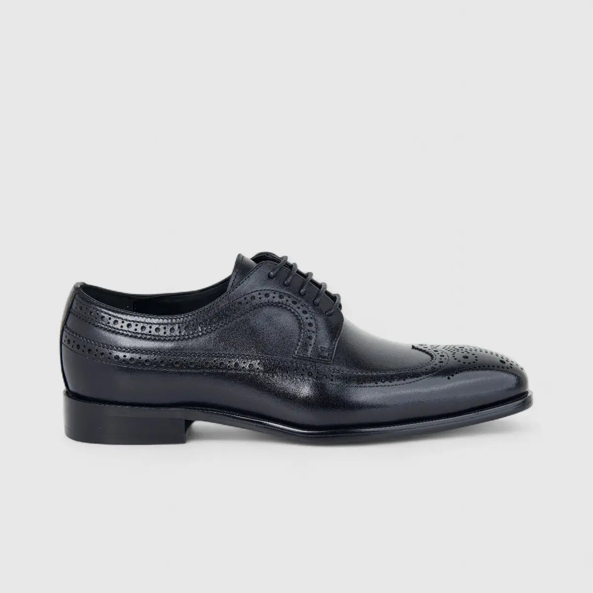 Fabino Men's (UK5 TO UK12) Leather Lace Up Brogue M3220174 Black FB14