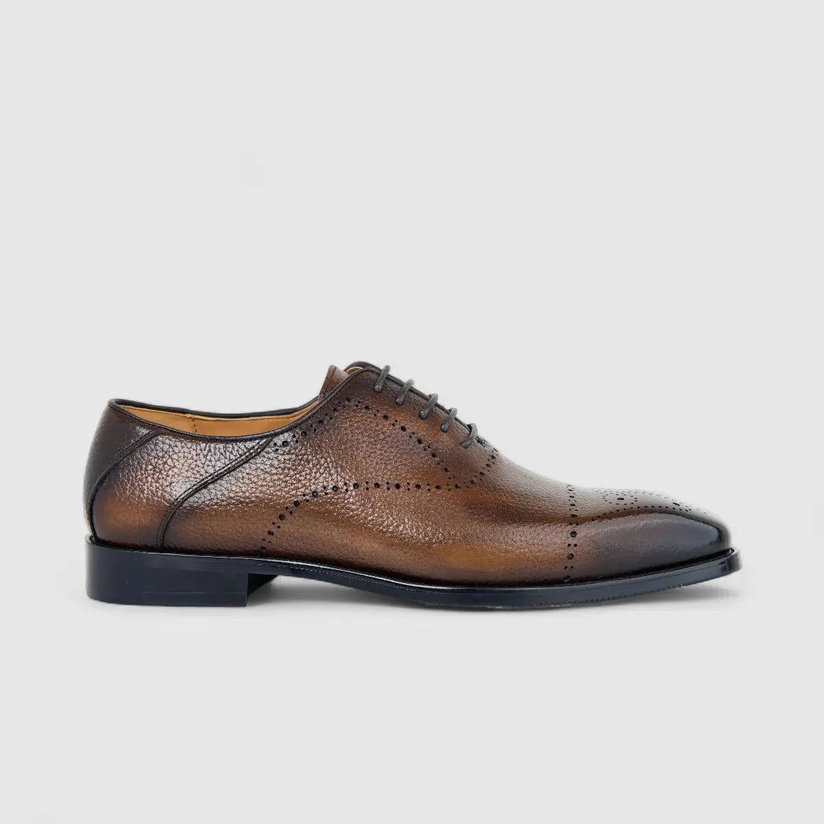 Fabino Men's (UK5 TO UK12) Leather Lace Up M3220151 Brown FB12