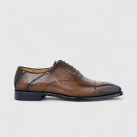Fabino Men's (UK5 TO UK12) Leather Lace Up M3220151 Brown FB12