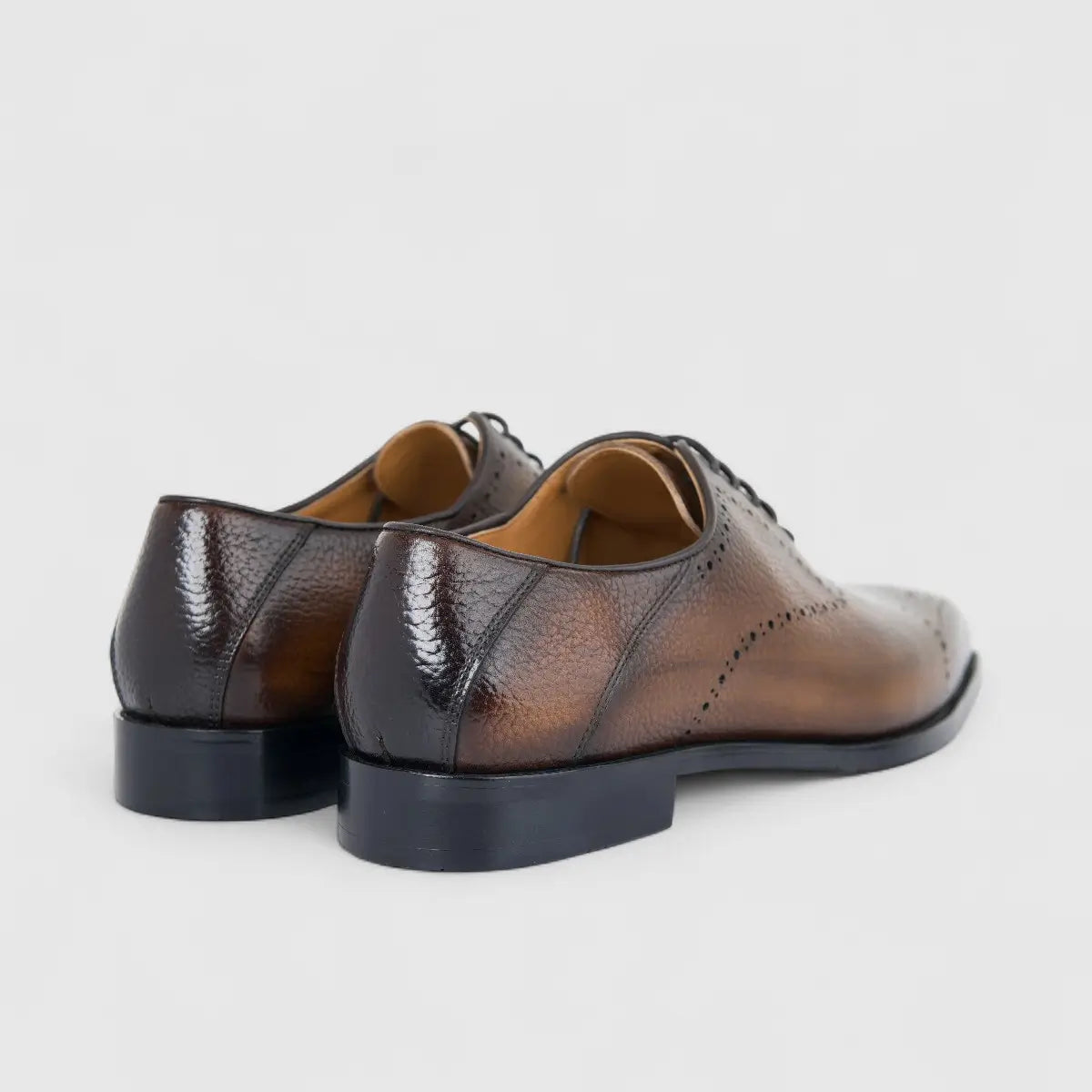 Fabino Men's (UK5 TO UK12) Leather Lace Up M3220151 Brown FB12