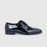 Fabino Men's (UK5 TO UK12) Leather Lace Up M3220155 Black Patent FB4