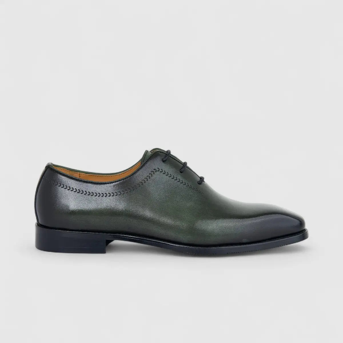 Fabino Men's (UK5 TO UK12) Leather Lace Up M3220155 Green FB9