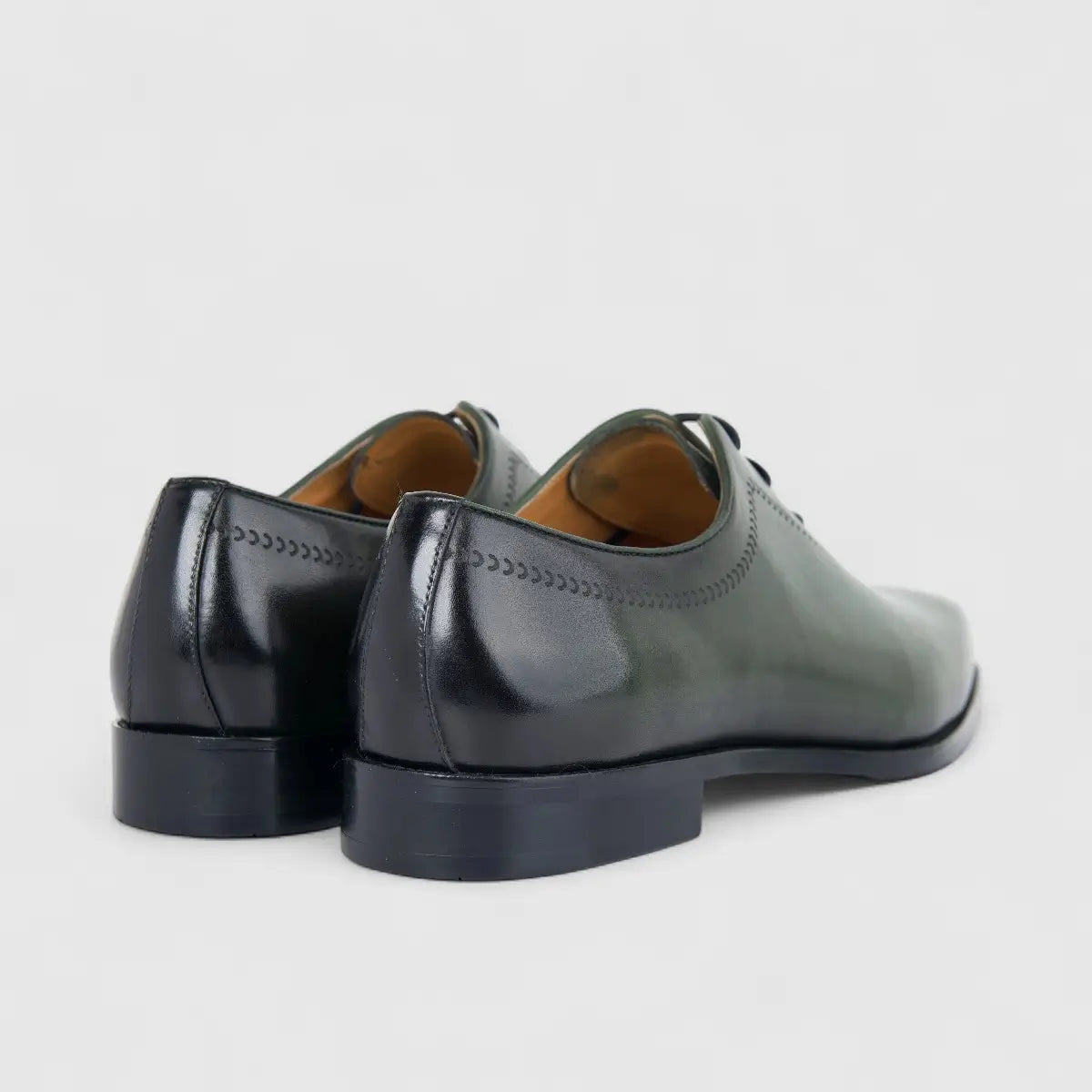 Fabino Men's (UK5 TO UK12) Leather Lace Up M3220155 Green FB9
