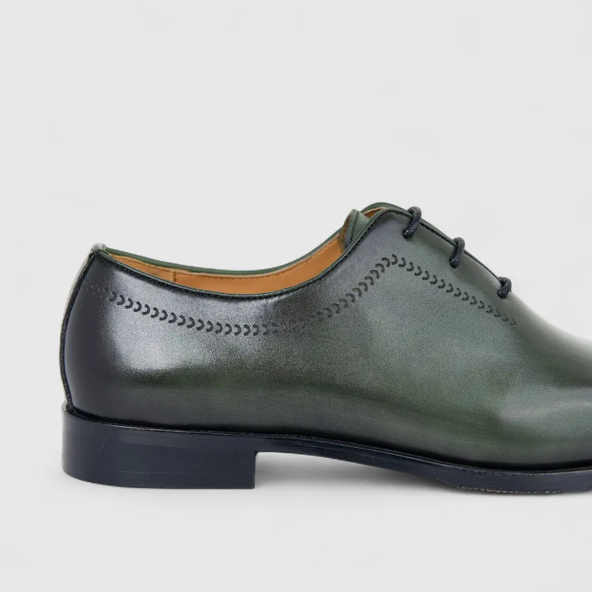 Fabino Men's (UK5 TO UK12) Leather Lace Up M3220155 Green FB9