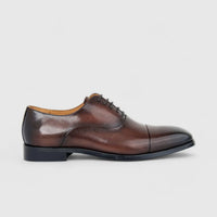 Fabino Men's (UK5 TO UK12) Leather Lace Up M3220161 Brown FB13