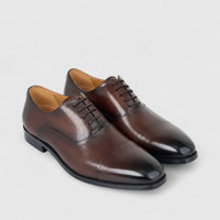 Fabino Men's (UK5 TO UK12) Leather Lace Up M3220161 Brown FB13