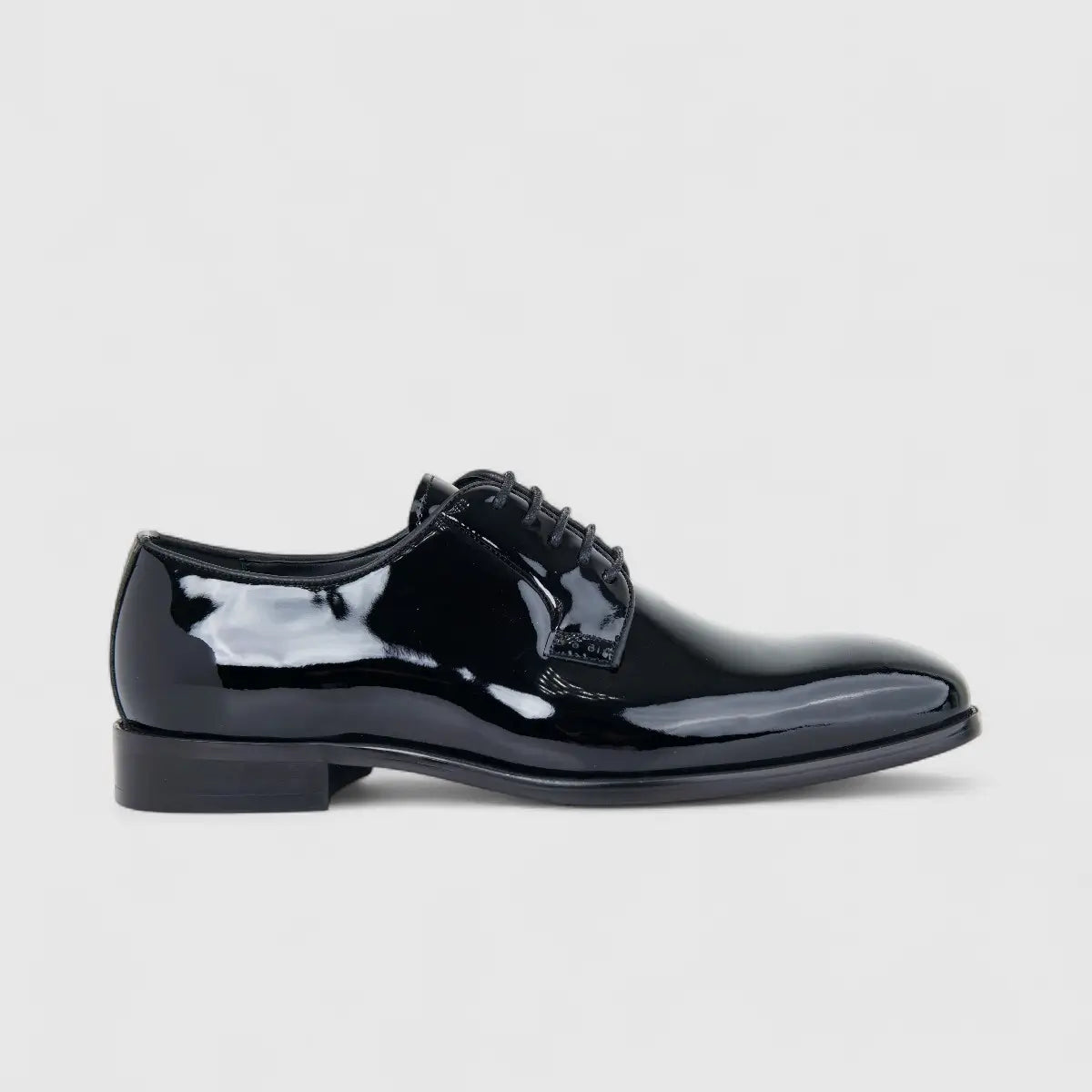Fabino Men's (UK5 TO UK12) Leather Lace Up M3220162 Black Patent FB11
