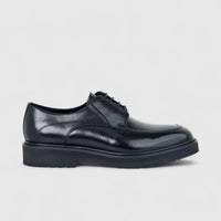 Fabino Men's (UK5 TO UK12) Chunky Sole Leather Lace Up M3220201 Black FB18