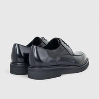 Fabino Men's (UK5 TO UK12) Chunky Sole Leather Lace Up M3220201 Black FB18