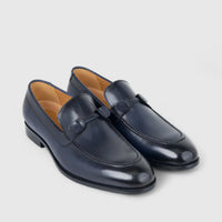 Fabino Men's (UK5 TO UK12) Leather Slip On M3220195 Dark Blue FB16