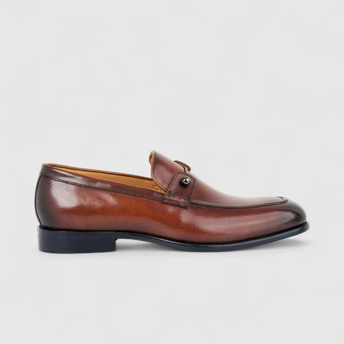 Fabino Men's (UK5 TO UK12) Leather Slip On M3220199 Tan FB21